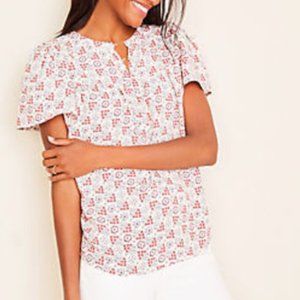 NWT! Ann Taylor Pink Glimmer Blouse, Small Petite